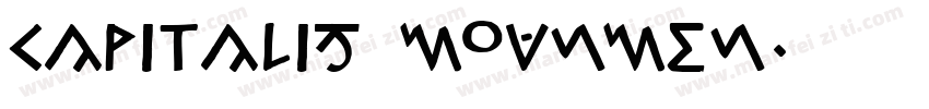 capitalis mounmen字体转换